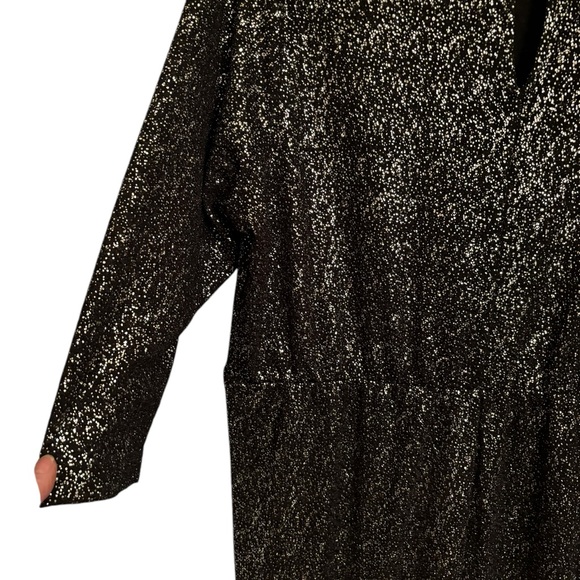 Lane Bryant black silver glitter dress 22/24 - Picture 4 of 6